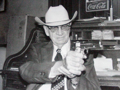 Fayette County Texas, High Sheriff Jim Flournoy, with his 1911