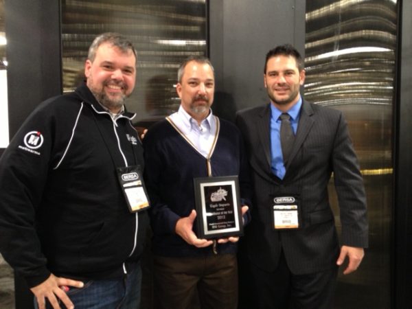 (Left to right) Rafael Del Valle of Eagle Imports, Wylie Smith of RSR, Michael Sodini of Eagle Imports