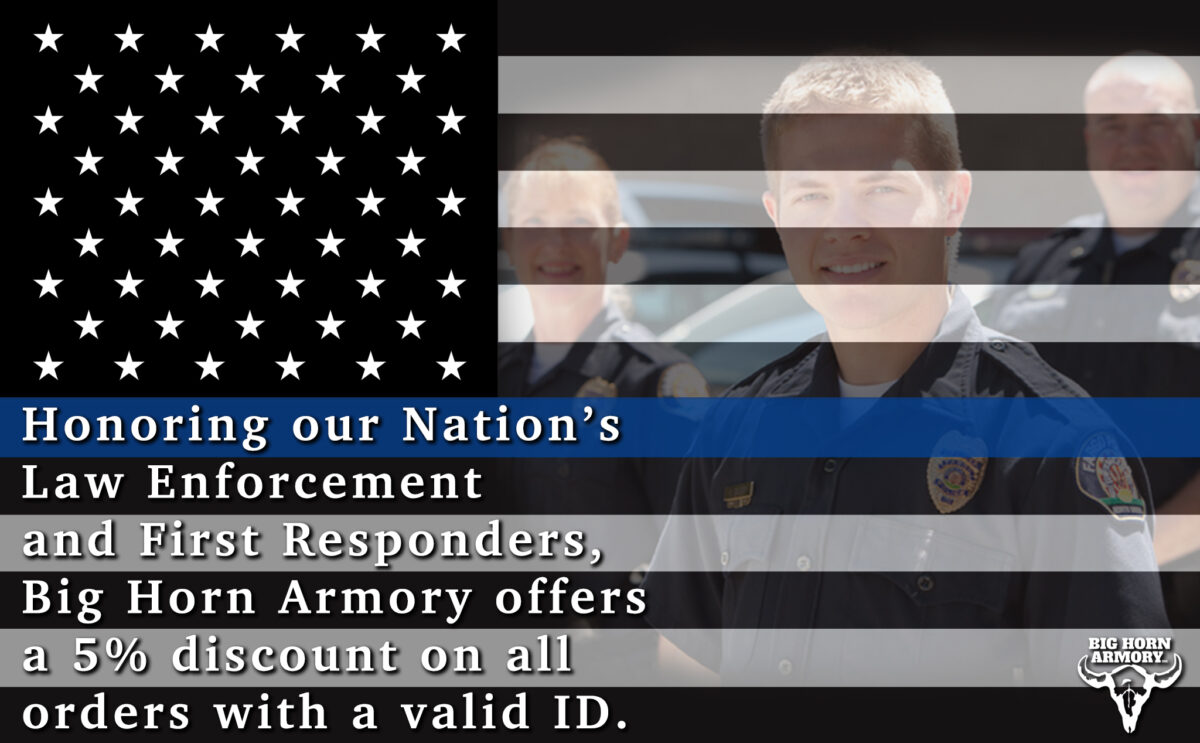 Big Horn Armory (BHA) Offers First Responder Discount to America’s