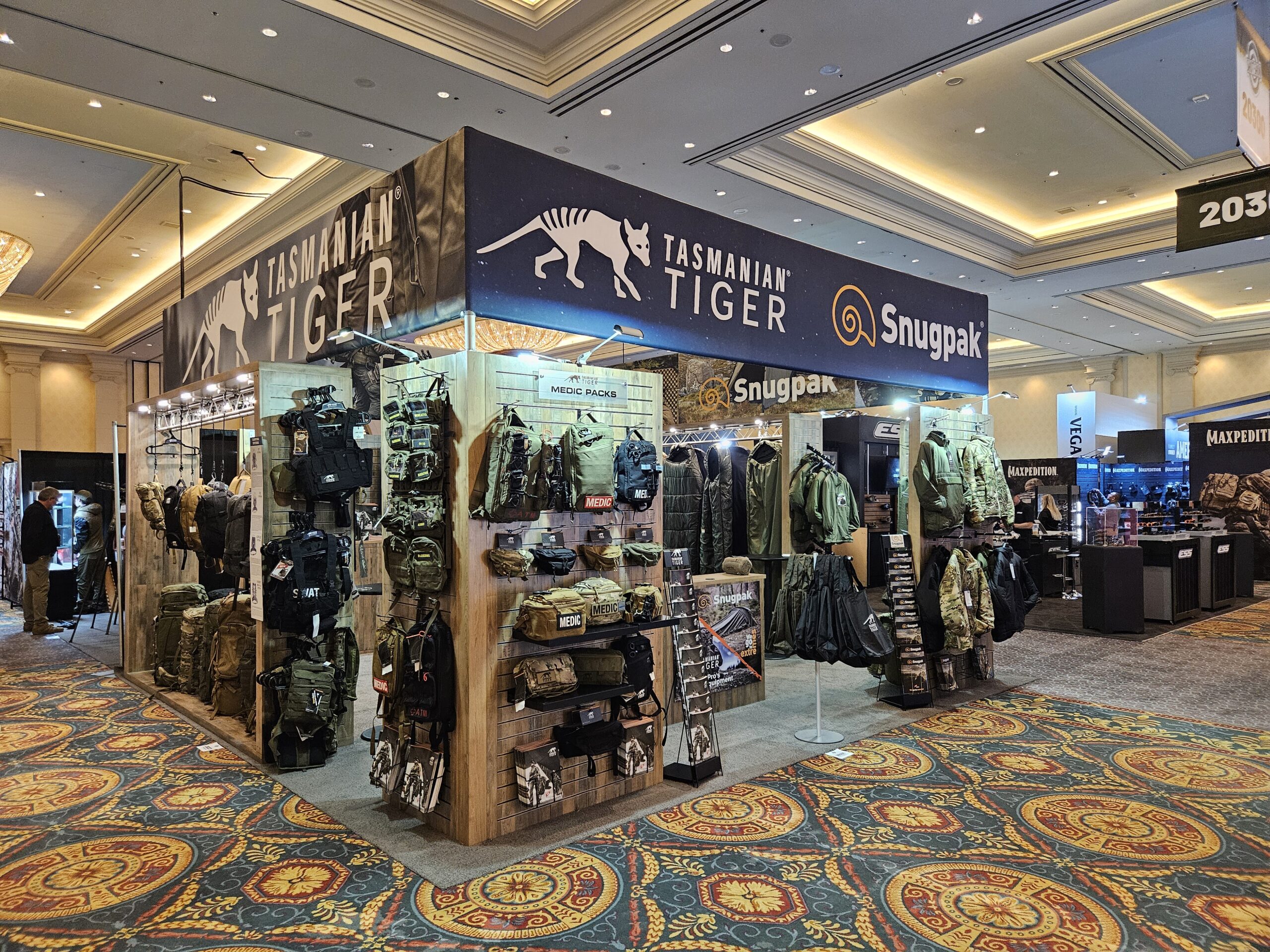 THE TASMANIAN TIGER® SHOT SHOW BOOTH WAS WELL ATTENDED BY CUSTOMERS AND SAW AN INCREASE IN ORDERS.