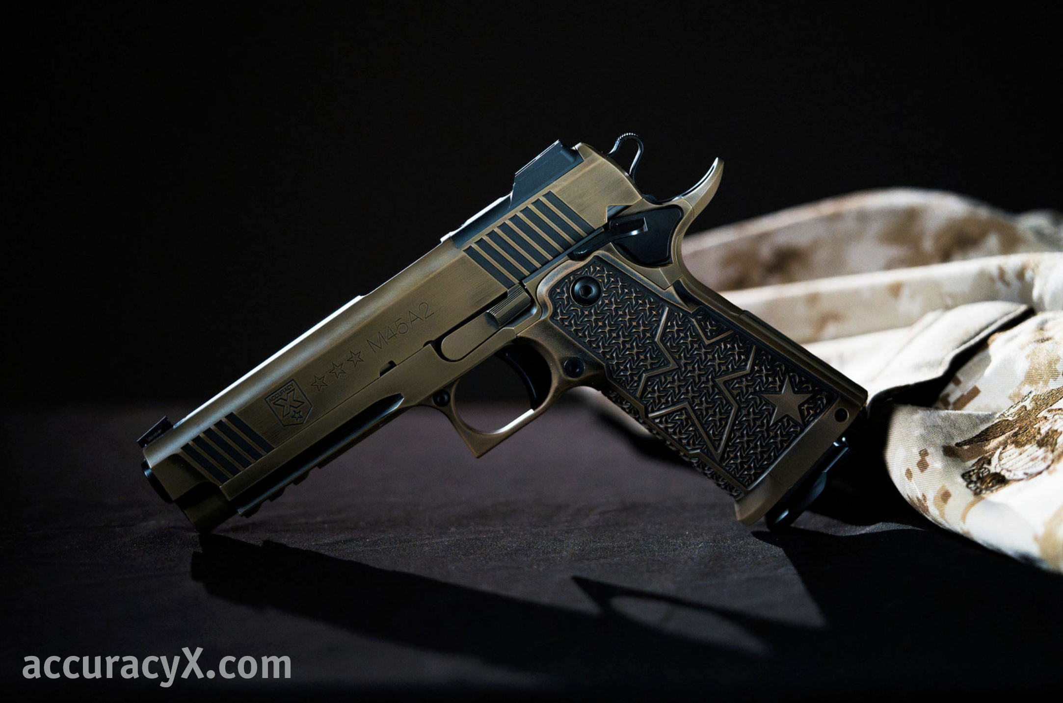 Beauty shot o the M45A2 Battle Pistol
