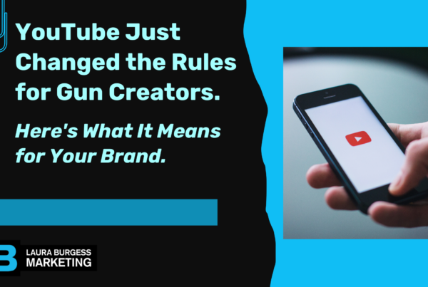 blog banner with hand holding phone with youtube icon and lbm logo